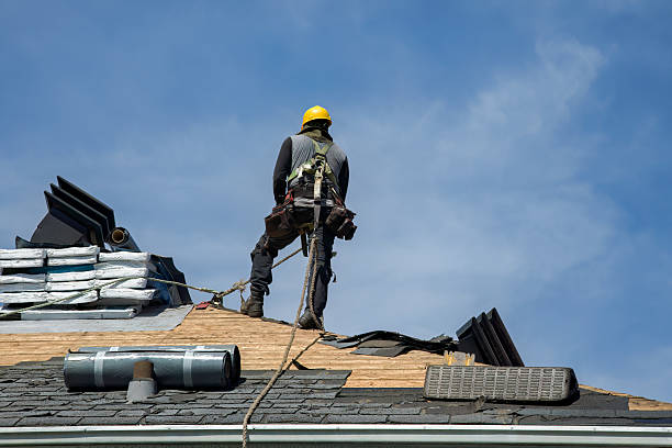 Professional Gutter Installation technician working in Admire, KS